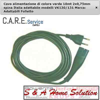 CAVO ALIMENTAZIONE COMPATIBILE PER FOLLETTO VK130 VK131 DA 10 METRI SPINA  ITALIA - C.A.R.E. Service Shop Online