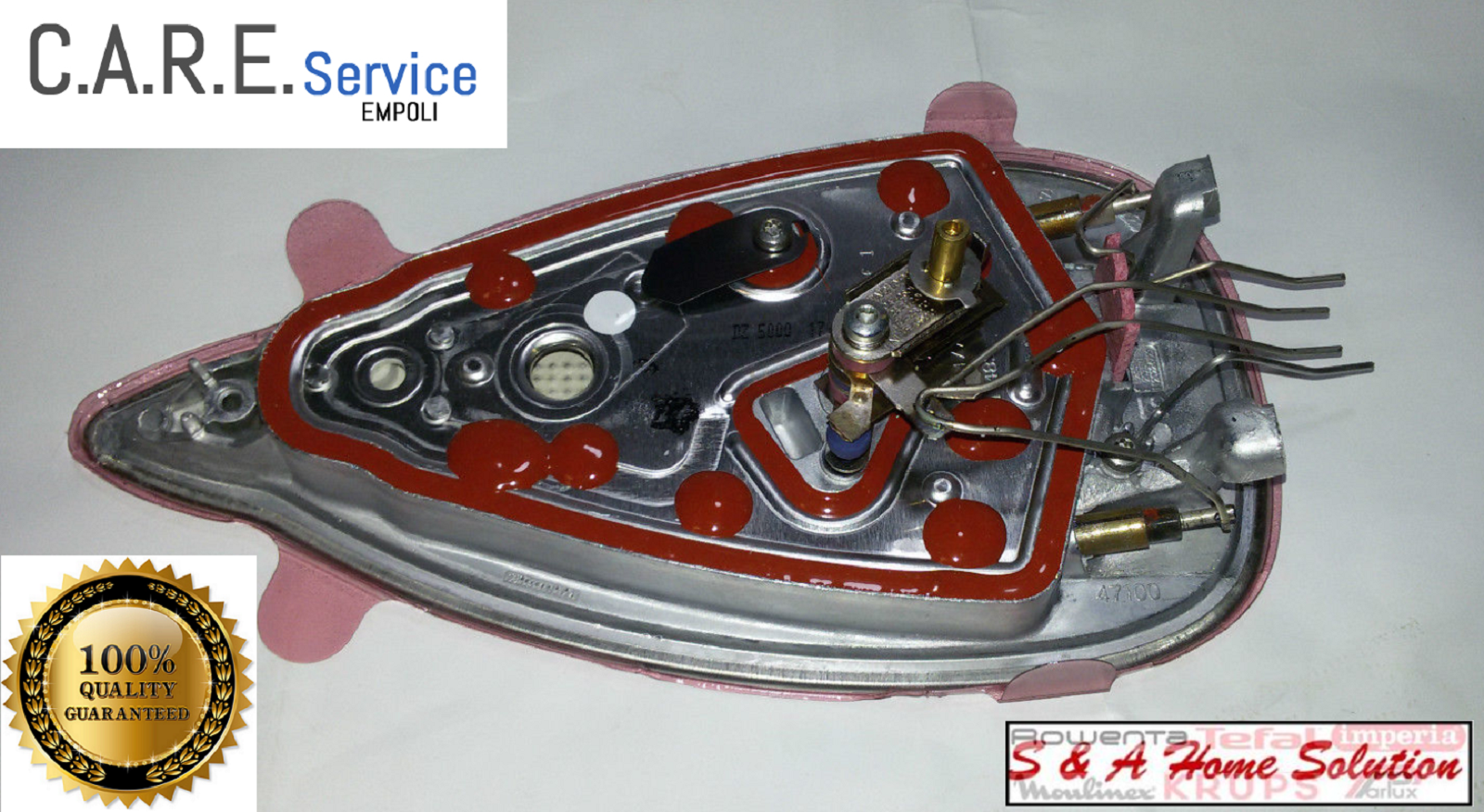 BASAMENTO ORIGINALE PER FERRO DA STIRO ROWENTA DZ5010-20-30-40-50 /  DZ5110-20-30 - C.A.R.E. Service Shop Online