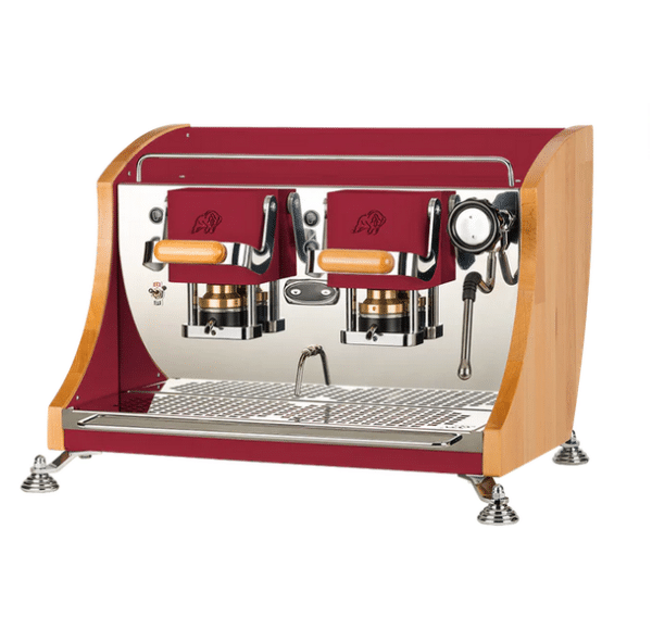 Macchina da caffè Faber Agenta 2.0 con due gruppi per cialde 44mm gruppo vapore Red version